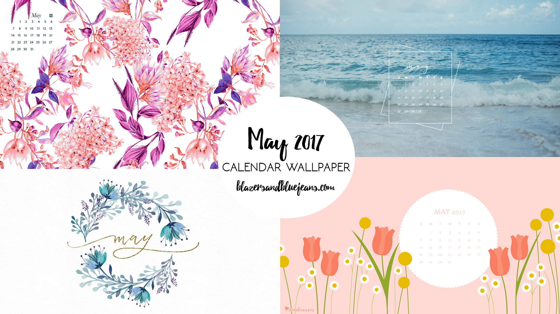 May 2017 Calendar Wallpapers - Blazers and Blue Jeans